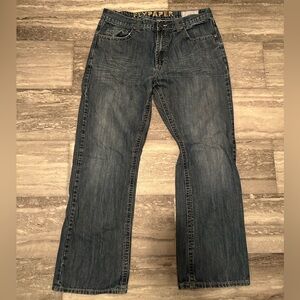 Flypaper Men's Relaxed Fit Dark Blue Jeans